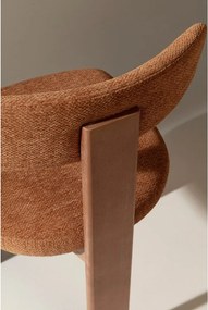 Téglavörös kárpitozott étkezőszék szett 2 db-os Nadia – MOME