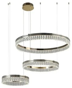 LED fényerőszabályozható kristálycsillár kábelen THALIA LED/120W/230V 3000-6000K + távirányító