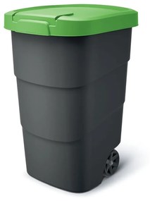 Kerti tartály tartós kerekekkel 110 l, zöld / antracit