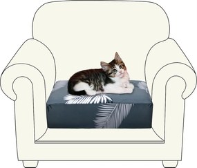 Kanapé fotel huzat 1 személyes Univerzális nyújtható 65-95cm Levelek