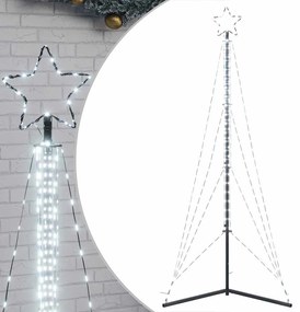 hideg fehér LED karácsonyfa 483 LED 240 cm