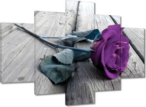 Vászonkép 150x105 Lila rózsa Padló