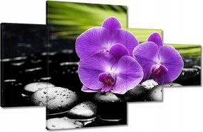 Vászonkép 130x80 Lila orchideák