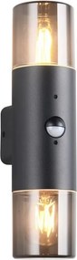 TRIO 222260232 HOOSIC Modern Kültéri Fali Lámpa Fekete E27 IP44