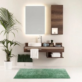 Zöld fürdőszobai kilépő 50x70 cm Bati – Restilo