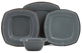 24 részes kék porcelán étkészlet