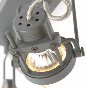 Ipari reflektor szürke 3-lámpás forgatható és dönthető - Suplux