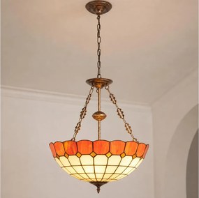 Brilagi - Tiffany vitrázs csillár láncon SIENNA 3xE27/60W/230V átm. 50 cm