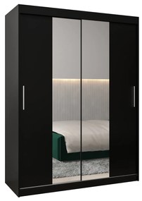 Ruhásszekrény 150 cm Toki 1 (matt fekete + matt fekete). 1064906