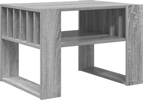 vidaXL Dohányzóasztal Szürke Sonoma 66 x 49,5 x 45 cm Faanyag