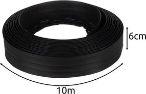 Gardlov Zahradní okraj 6 cm x 10 m s 20 kolíky - černý