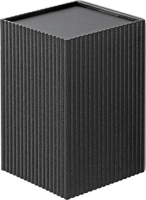 FARO 40535 - Fali lámpa SOLE 1xGU10/8W/230V fekete csipkézett szögletes