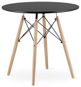 PreHouse TODI Kerek asztal 80 cm - fekete