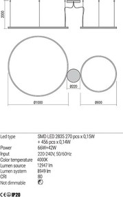 Függeszték Fekete ORBIT REDO 01-1966-TRIAC