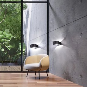 FISCHER&HONSEL 30382 TORRES Modern Kültéri Fali Lámpa Fekete LED IP54