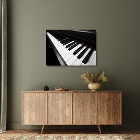 Zongora billentyű képe (üvegen) (70x50 cm)