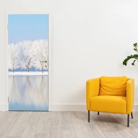 Fotótapéta ajtóra - Téli táj (95x205cm)