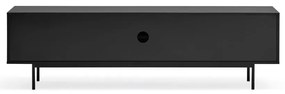 Fekete TV-állvány 180x52 cm Sierra – Teulat
