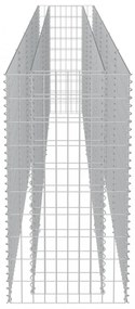 horganyzott acél gabion magaságyás 450 x 50 x 100 cm