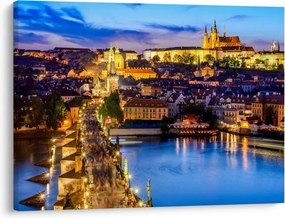 Kép - Károly-híd, Prága, Cseh Köztársaság (70x50 cm)
