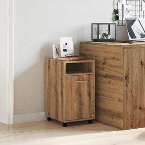 szekrény kerekekkel Artisan tölgy Gépi úton előállított fa