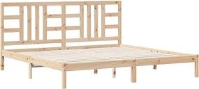 vidaXL tömör fa ágykeret 200 x 200 cm