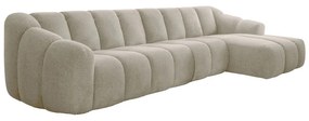 Bézs sarokkanapé (jobb oldali-heverő résszel) Shell – Miuform