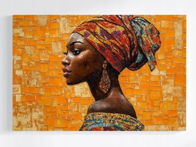 Vászonkép Canvas Portré Profil Nő Afrikai Mozaik 60x40