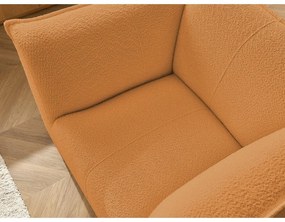 Mustársárga buklé fotel Giorgia – Bobochic Paris