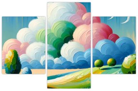 Kép - Tájkép felhővel (90x60 cm)