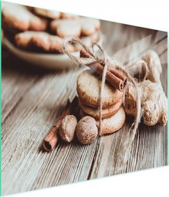 Üveg Vágódeszka 52x30 Fahéj Edzett Üveg