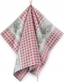 Konyhai törlőkendő 50x70 Zwoltex mintás Uzsonnás Doboz bordó