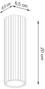 Sollux SL.1569 - Spotlámpa KARBON 1xGU10/10W/230V 20 cm fekete
