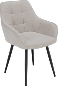 Design fotel, bézs/fekete, MARKEN