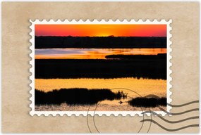 Poszterek 90x60 Naplemente tó