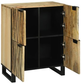 Oldalszekrény 60 x 33.5 x 75 cm - Tömör mangóból és őszi fából készült