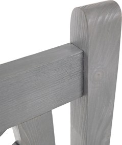 Fából készült kerti pad, szürke, 150 cm, FABLA