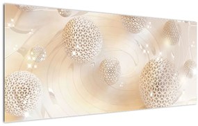 A szelíd gömbök képe - absztrakt (120x50 cm)