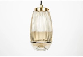 Aranyszínű függőlámpa üveg búrával ø 12 cm Robin - White Label