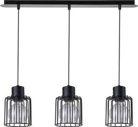 SIGMA LIGHTING 31134 LUTO Többágú Függesztett Lámpa Fekete E27 IP20