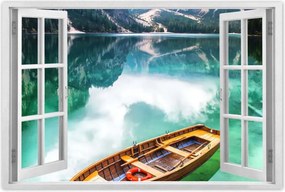 Poszterek 90x60 Csónak a hegyi tavon