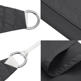 antracitszürke oxford szövet napvitorla 3,6 x 3,6 x 3,6 m