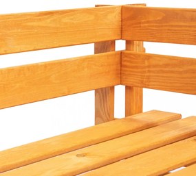 mézbarna fa kerti raklap sarokpad