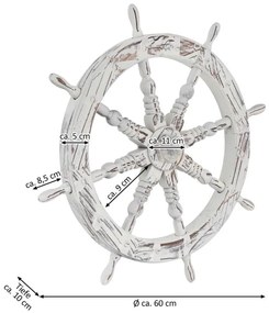 GARTHEN Fa rusztikus kormány 60 cm