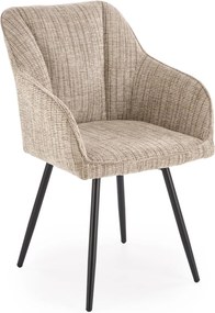 Bézs kárpitozott forgószék nappali konyha étkező fésülködőasztalhoz K576