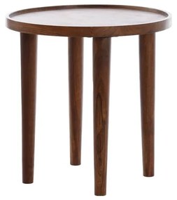 Akácfa kerek tárolóasztal ø 49 cm Qiano – Light & Living