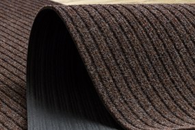 Lábtörlő gumi Ceylon c.barna Csíkos Kordbársony Vastag 100x210 cm