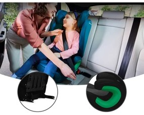 KINDERKRAFT - Autósülés JUNIOR FIX 2 (100-150 cm) Graphite fekete