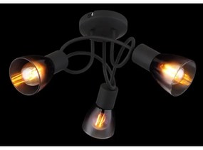 Globo 54312-3D - Felületre szerelhető csillár SATELLA 3xE14/25W/230V fekete