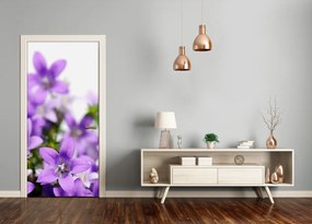 Ajtóposzter öntapadós lila harang 95x205 cm